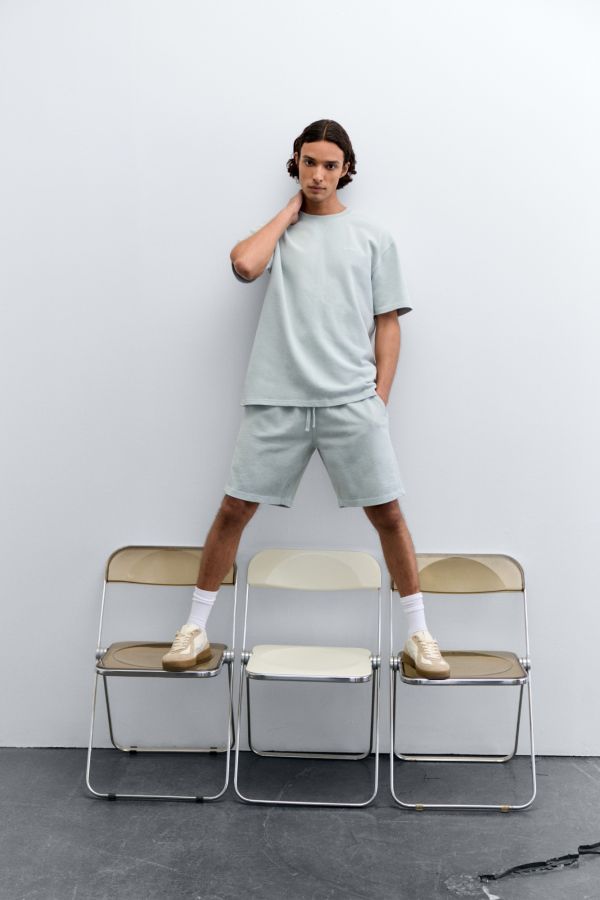 DYED SHORT SWEAT PANTS