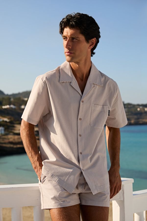 SEERSUCKER POLO SHIRT