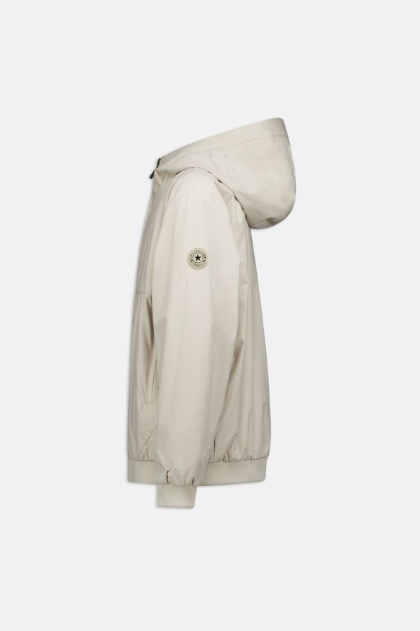 HOODED FOUR-WAY STRETCH JACKET