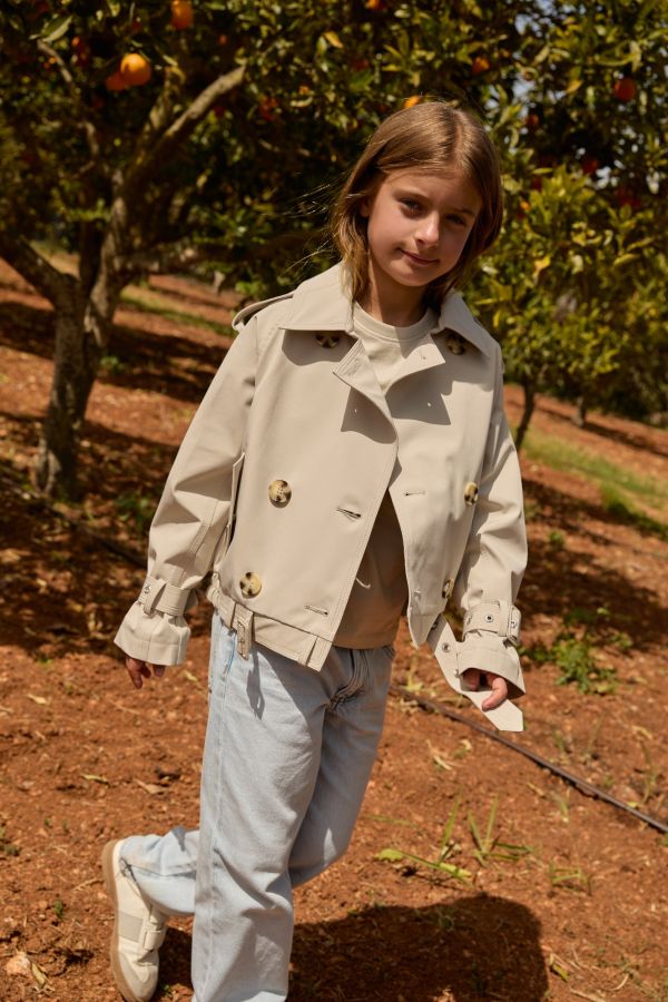 CROPPED TRENCHCOAT