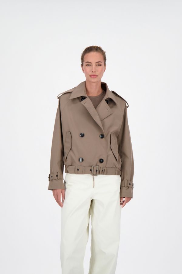 CROPPED TRENCHCOAT