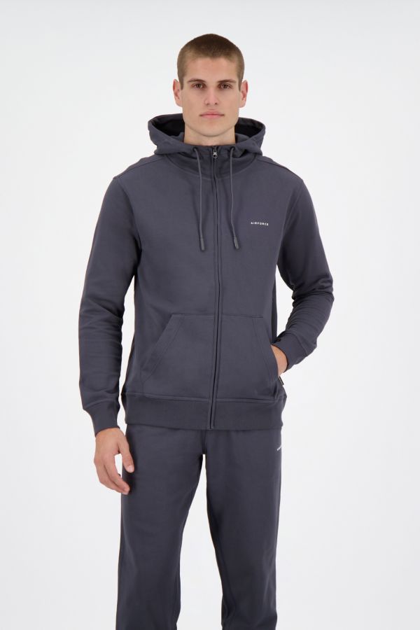 BASIC HOODED ZIP VEST