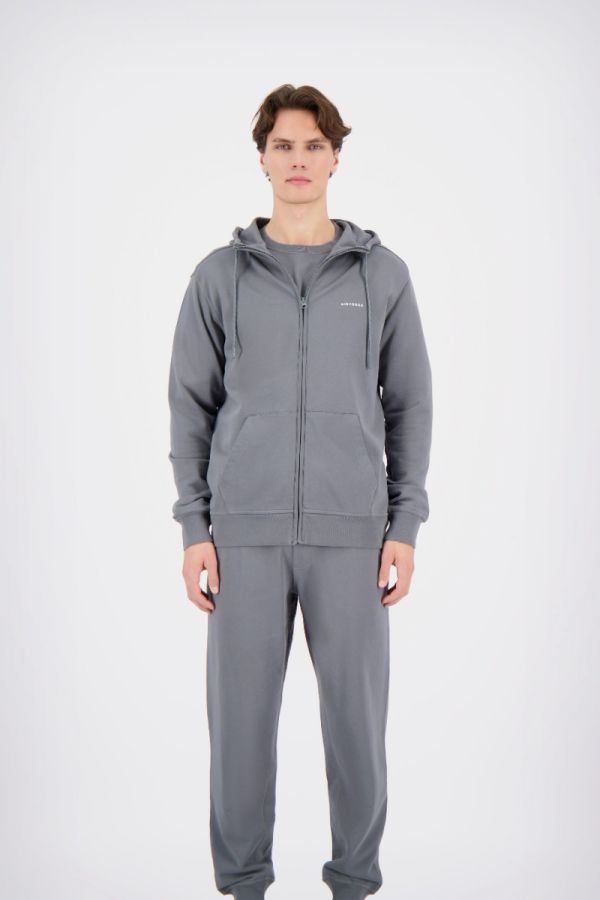 BASIC HOODED ZIP VEST