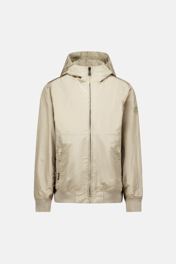 WAXED CRINKLE FABRIC JACKET
