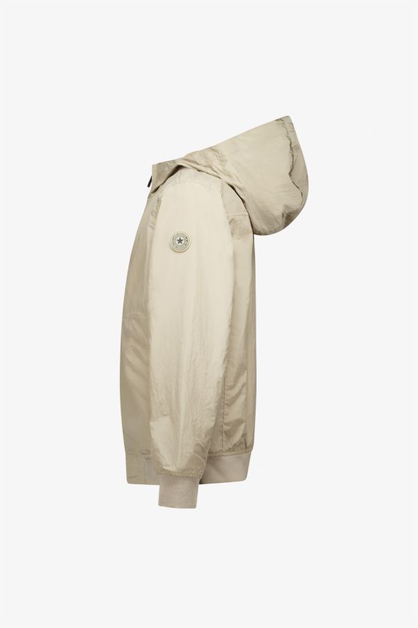 WAXED CRINKLE FABRIC JACKET