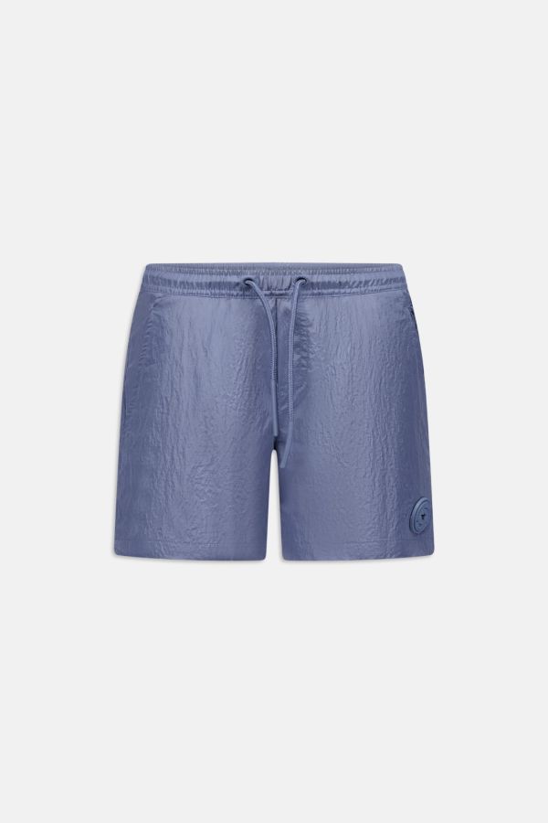 WAXED CRINKLE FABRIC SWIMSHORT