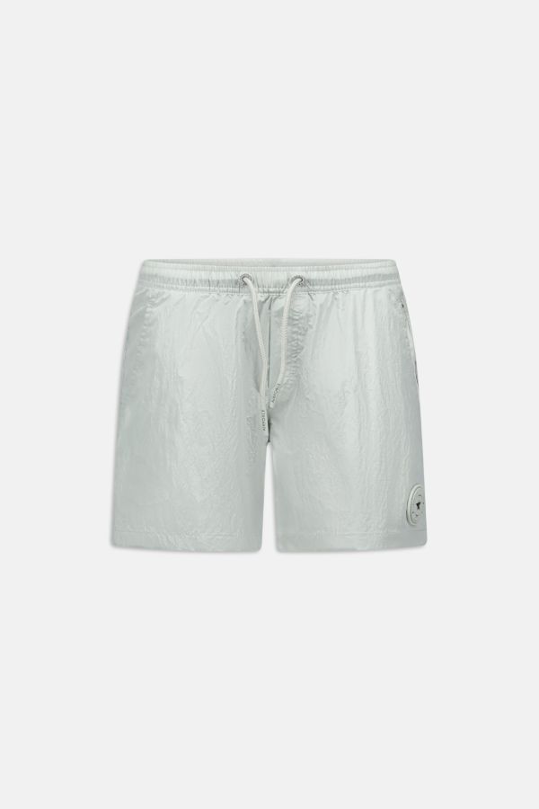 WAXED CRINKLE FABRIC SWIMSHORT