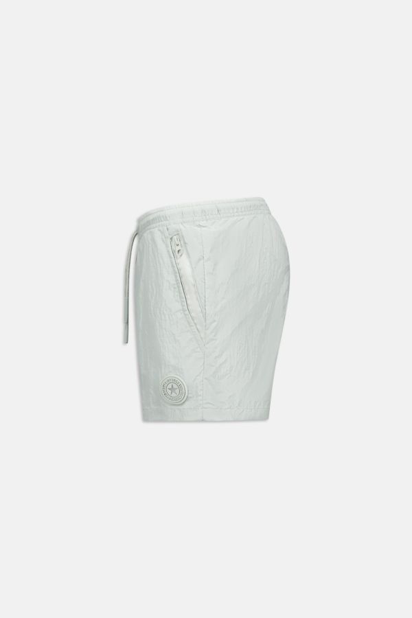 WAXED CRINKLE FABRIC SWIMSHORT