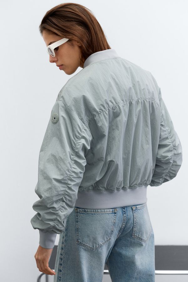 WAXED CRINKLE JACKET BOMBER