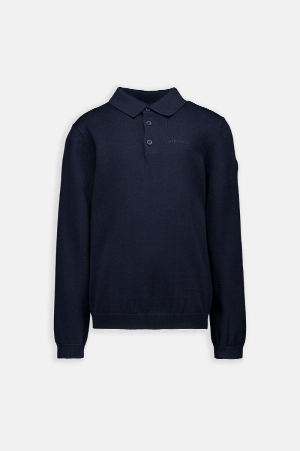 KNITWEAR POLO LONGSLEEVE