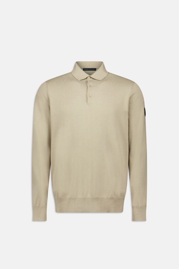 KNITWEAR POLO LONGSLEEVE