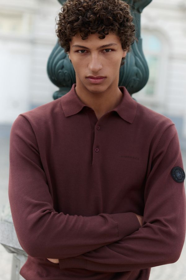 KNITWEAR POLO LONGSLEEVE