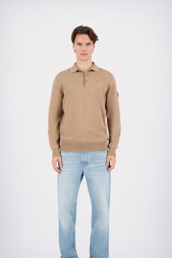 KNITWEAR POLO LONGSLEEVE