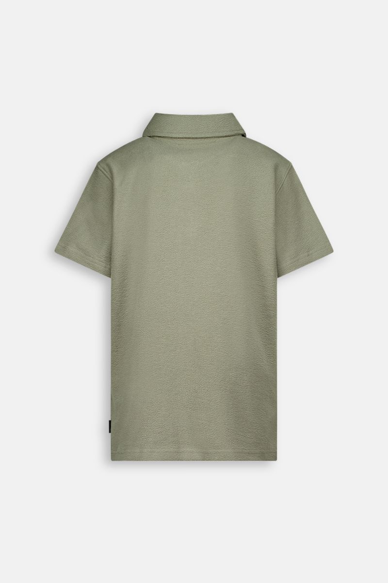 WOVEN POLO SHIRT