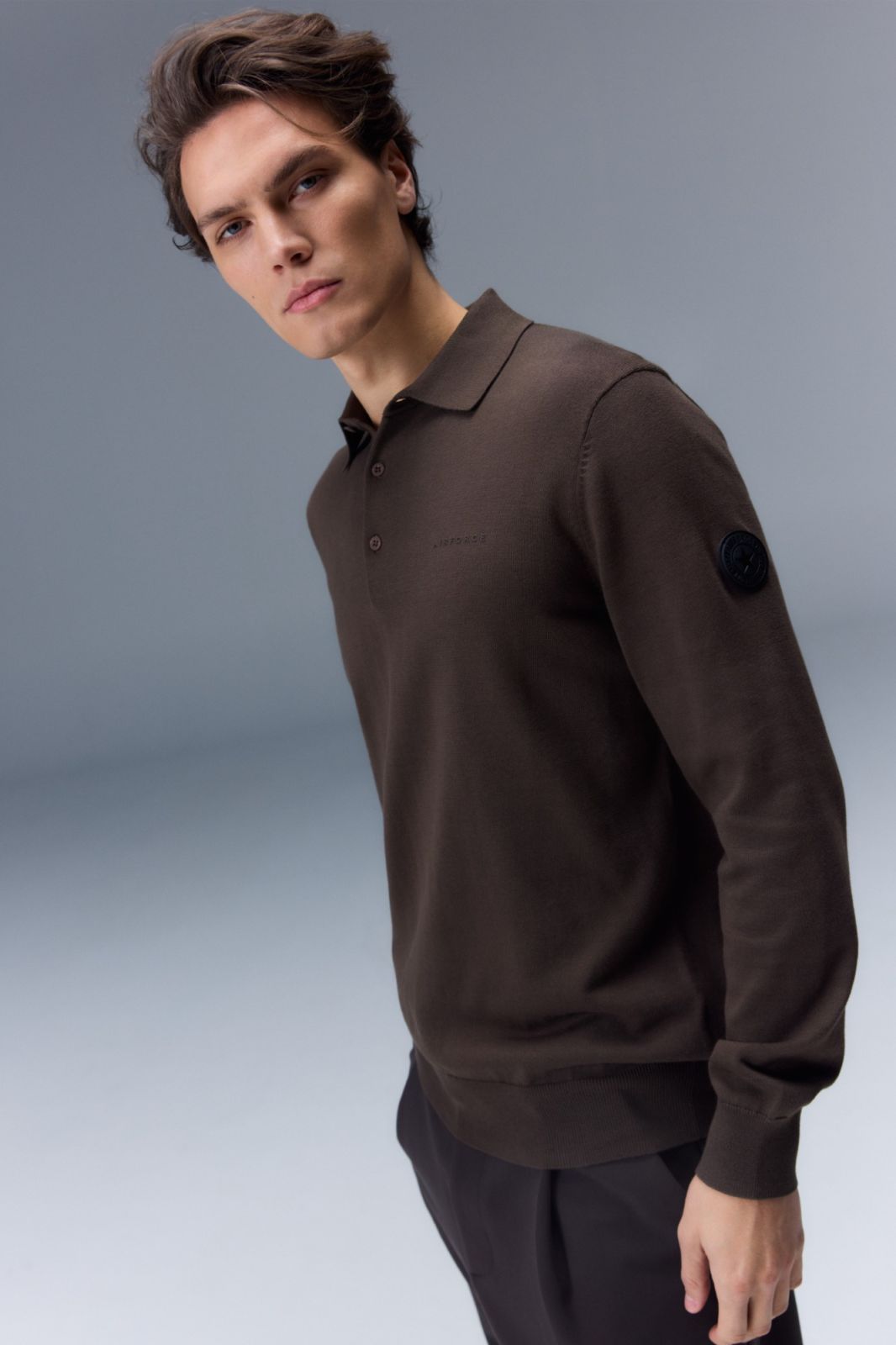 KNITWEAR POLO LONGSLEEVE