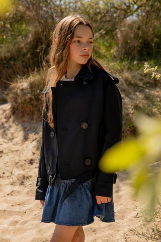 CROPPED TRENCHCOAT