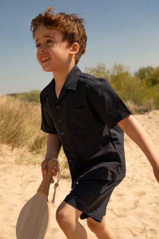SEERSUCKER POLO SHIRT