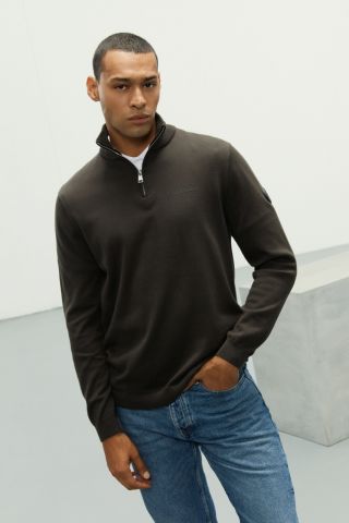 KNITWEAR QUARTER ZIP