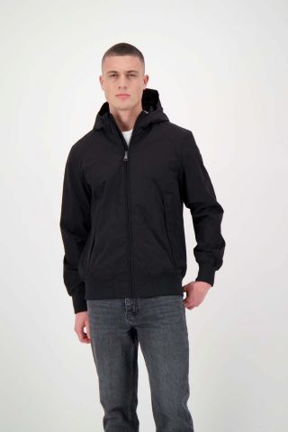 HOODED CRINKLE JACKET