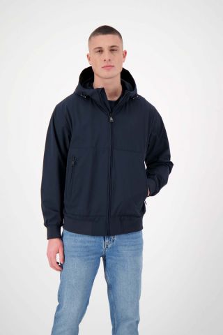 HOODED FOUR-WAY STRETCH JACKET