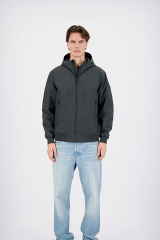 HOODED FOUR-WAY STRETCH JACKET