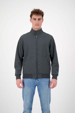 SOFTSHELL JACKET SILVER ZIP