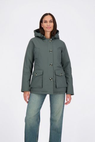 4 POCKET PARKA HERRINGBONE