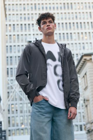 WAXED CRINCLE JACKET