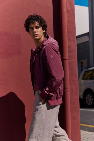 WAXED CRINCLE JACKET