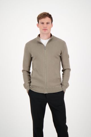 HEAVY KNITTED ZIP VEST