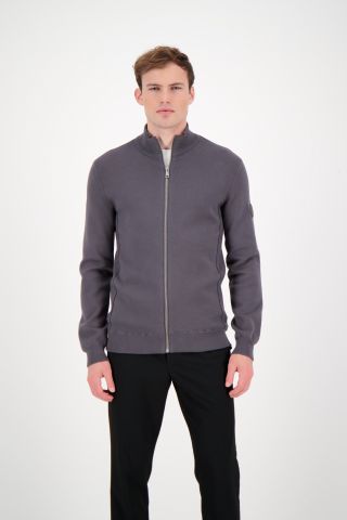 HEAVY KNITTED ZIP VEST