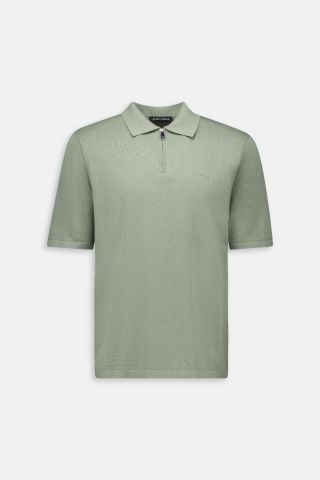 KNITTED POLO ZIP