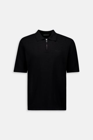 KNITTED POLO ZIP