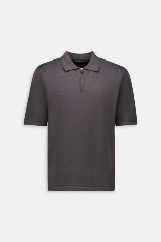 KNITTED POLO ZIP