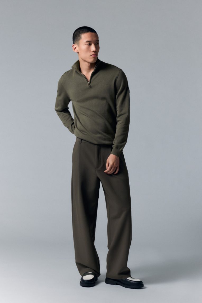 KNITWEAR QUARTER ZIP