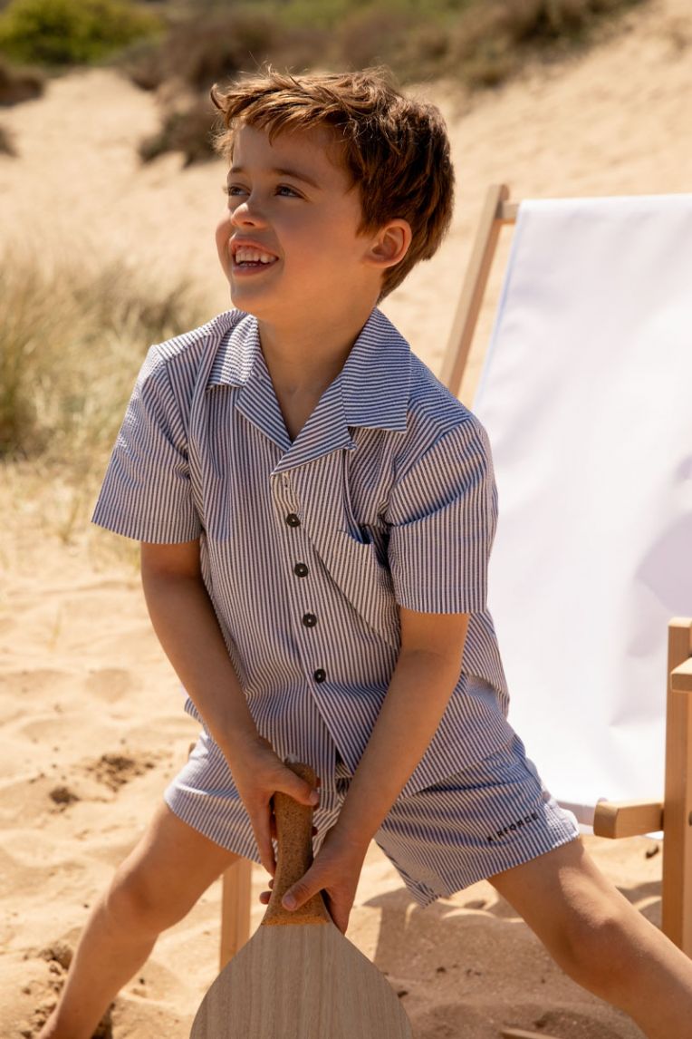 SEERSUCKER POLO SHIRT
