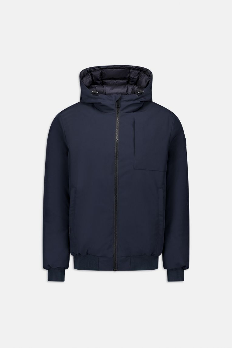 HOODED REVERSIBLE JACKET