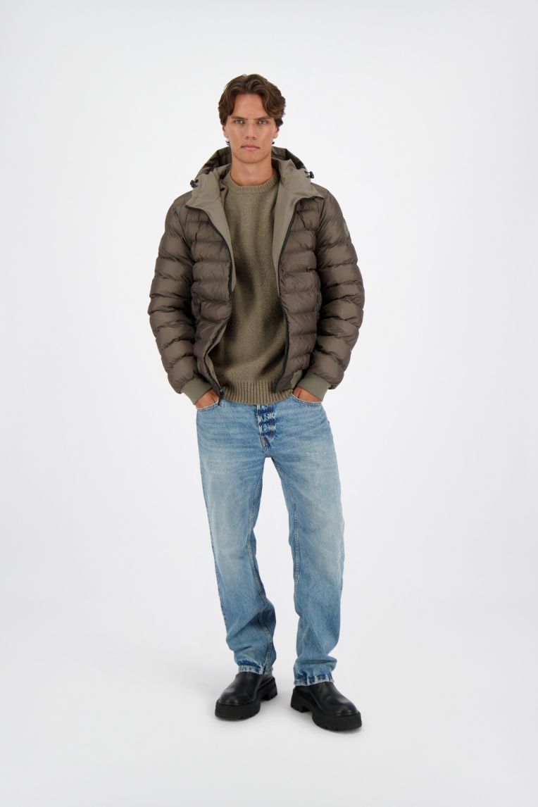 HOODED REVERSIBLE JACKET
