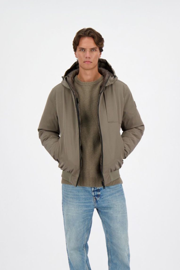 HOODED REVERSIBLE JACKET
