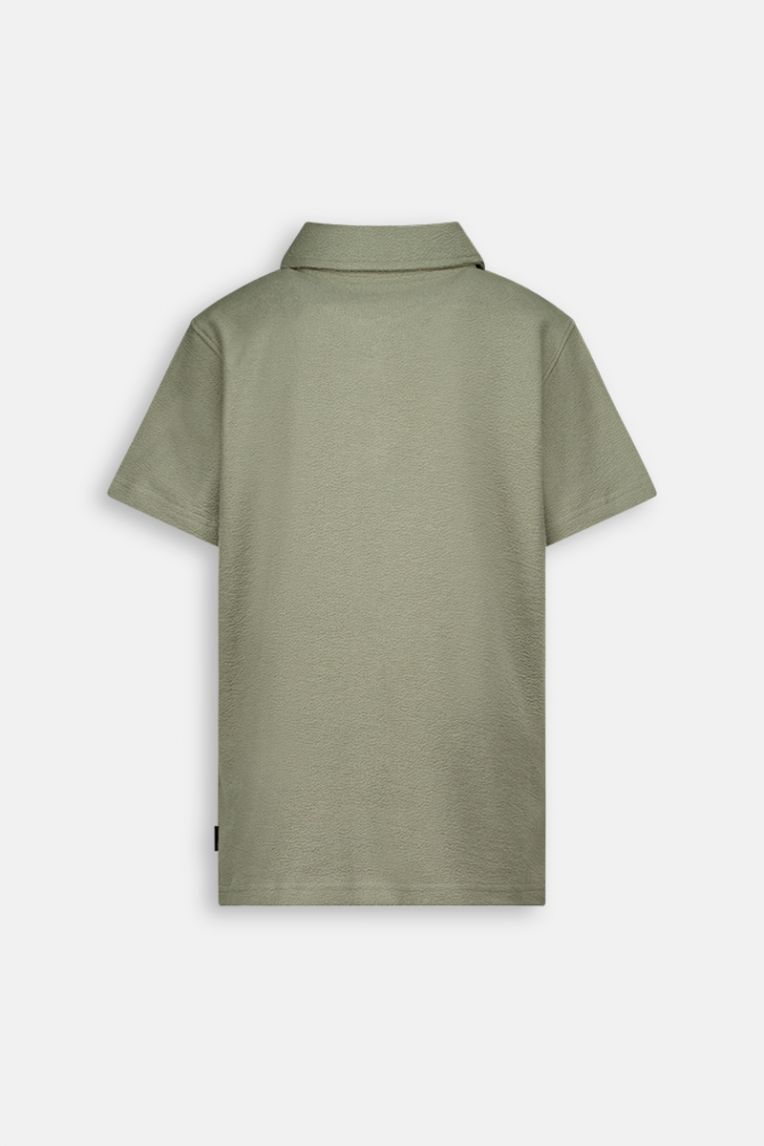 WOVEN POLO SHIRT