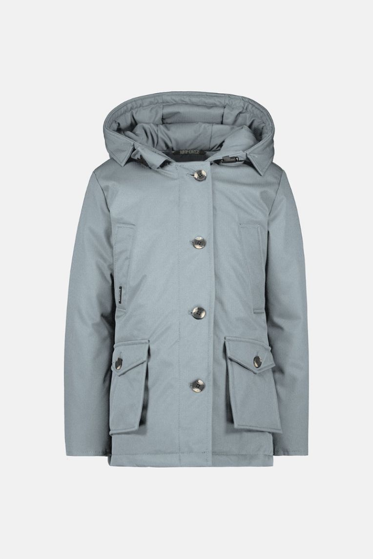 4 POCKET PARKA HERRINGBONE