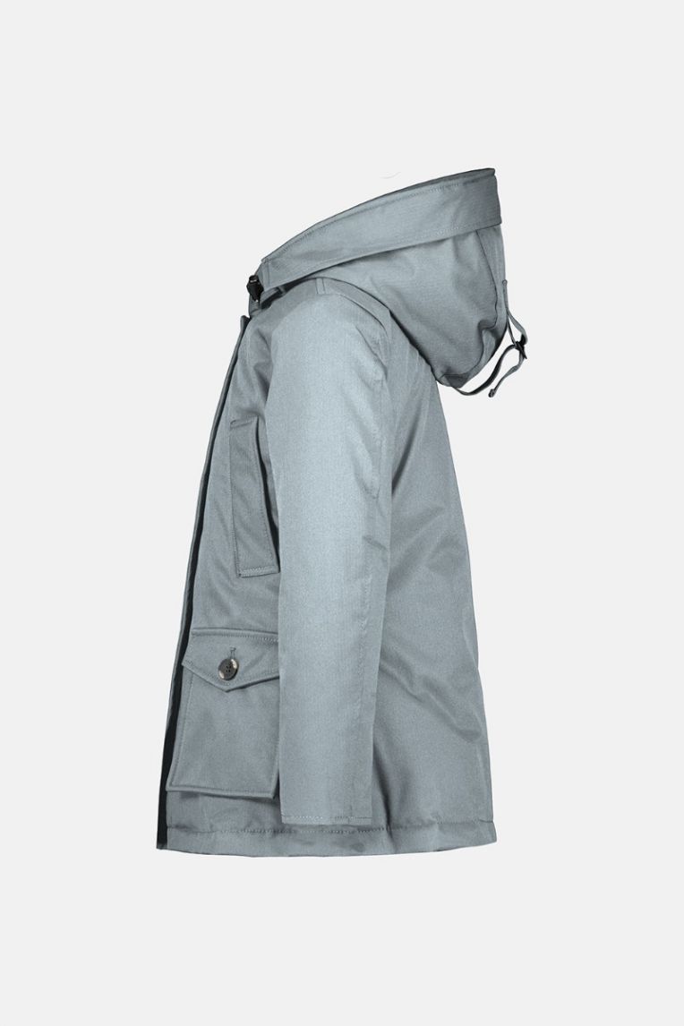 4 POCKET PARKA HERRINGBONE