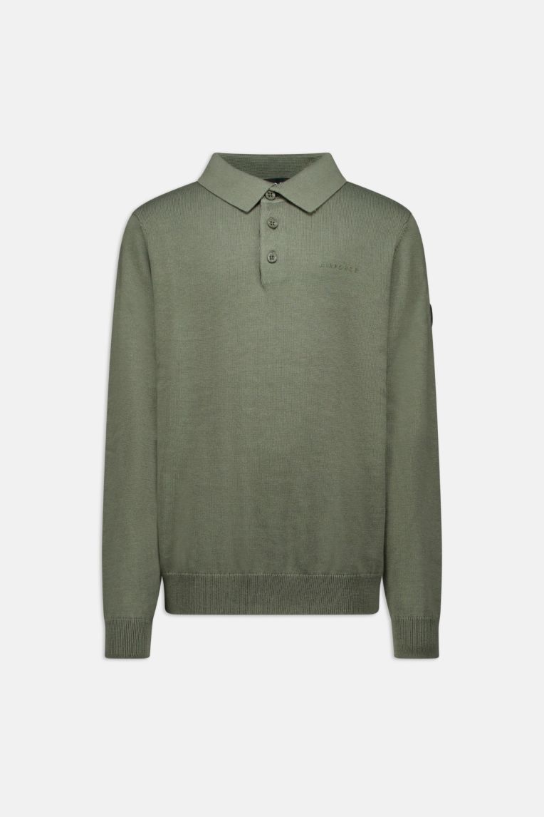 KNITWEAR POLO LONGSLEEVE