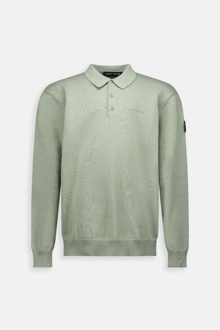 KNITWEAR LONGSLEEVE POLO 