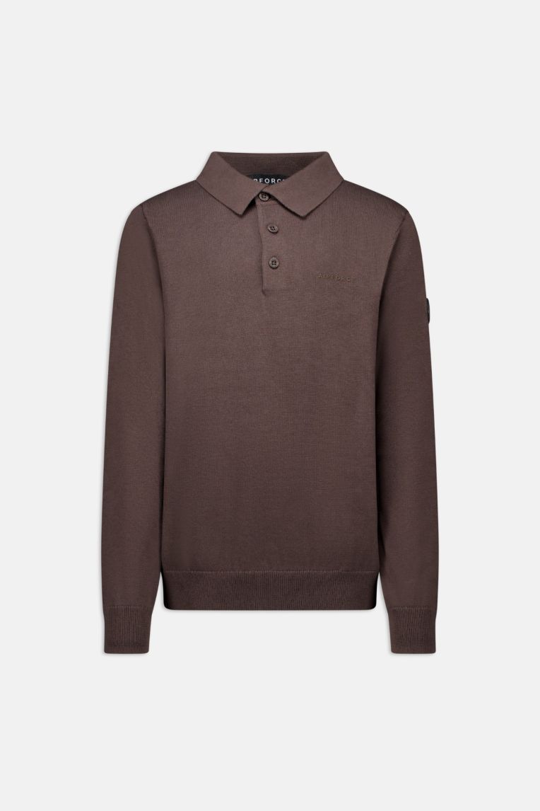 KNITWEAR POLO LONGSLEEVE