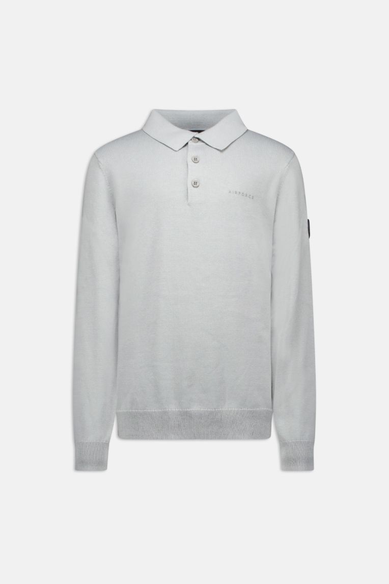 KNITWEAR POLO LONGSLEEVE