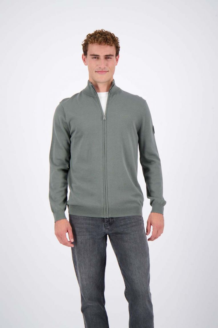 KNITWEAR ZIP VEST