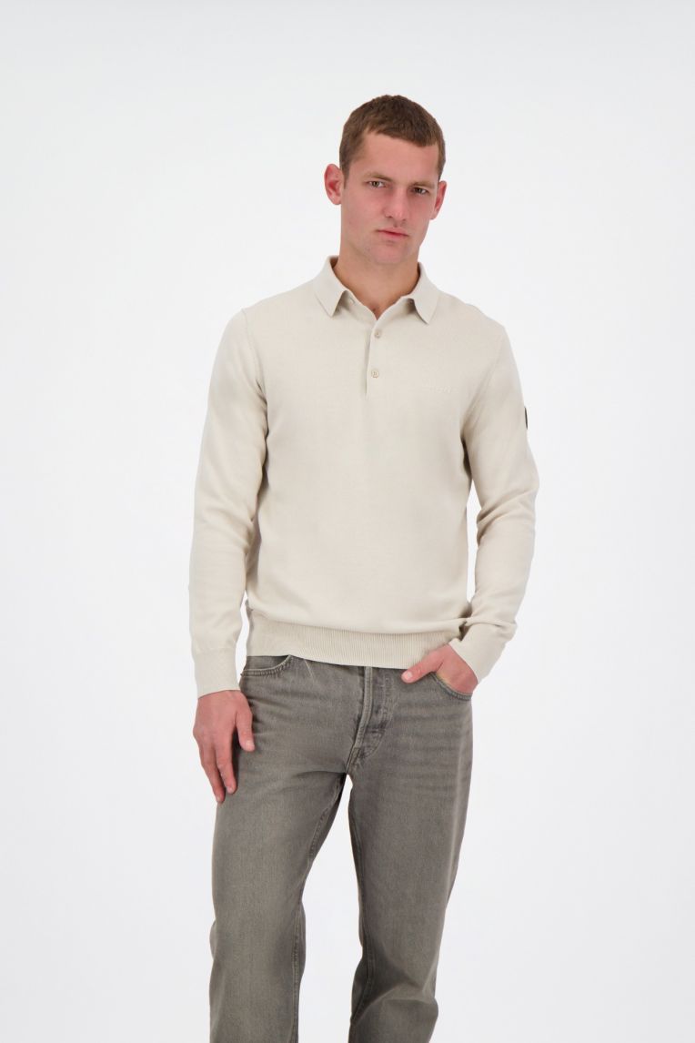 KNITWEAR POLO LONGSLEEVE