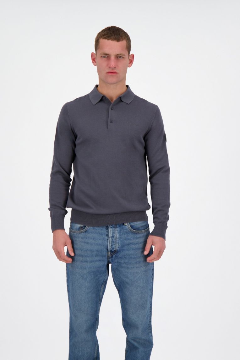 KNITWEAR POLO LONGSLEEVE