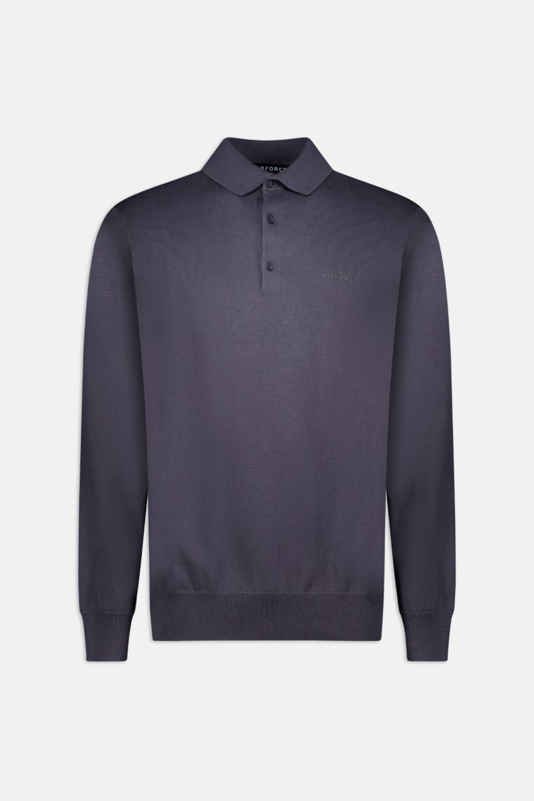 KNITWEAR POLO LONGSLEEVE